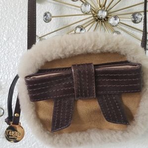 Ugg leather bow bag